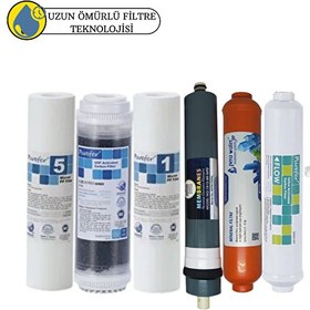 Resim Pemax Water Solutions Purefer Açık Kasa Çif Sedimentli Sertifikalı 6'lı Platinium Mebran Mineralli 
