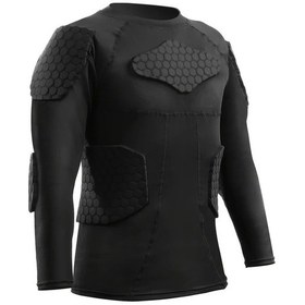 Resim Fochsia Erkekler İçin Siyah Xxxl Motosiklet Termal İçlik Uzun Kollu Nem Çekici Kompresyon Tişört 