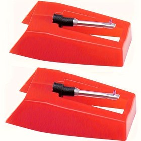 Resim 2 adet Evrensel Plak Stilü / Rubi Şarkı İğnesi, Vinil LP Fonograf için Plak Oyuncusu İğneleri, Plak Oyuncusu Yedek İğne / Vinil Plak Aksesuarları / Plak Oyuncusu İğnesi / Plak Oyuncusu Aksesuarları 