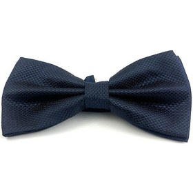 Resim Demfashion Lacivert Desenli Erkek Saten Kumaş Papyon Lacivert 