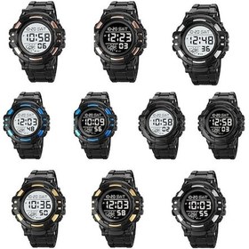 Resim Prestigegoods Skmeı 2003 Çok İşlevli Arka Işık Spor Saati Erkek 50m Su Geçirmez Paslanmaz Çelik Altın Beyaz Makine Kahverengi 52mm Kadran Kahverengi 