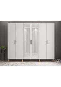 Resim Açelya Portmanto Vestiyer Beyaz 208 cmM6 