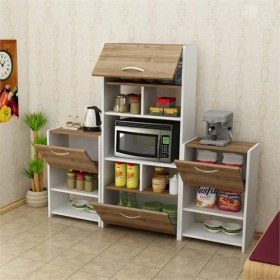Resim Jardin Çok Amaçlı Dolap Kod-122 Çeviz Beyaz 