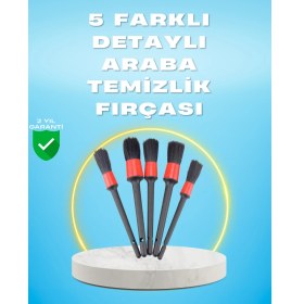 Resim Zero Land Mtxdpn 5'li Araba Temizlik Fırçaları-Farklı Boyutlu Fırçalarla Derinlemesine Temizlik 