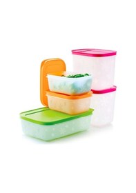 Resim Tupperware Alaska 5'Li Set Saklama Kabı Derin Dondurucu Çok Renkli 