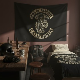 Resim Sons of Anarchy Reaper's Bundle | Nevresim Takımı | Duvar Örtüsü | Kupa - 200 cm x 220 cm / 160 cm x 220 cm 