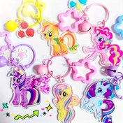 Resim My Little Pony 6'lı Set Yumuşak Anahtarlık - Çift Taraflı Akrilik Karikatür Cazibesi, Çantalar ve Sırt Çantaları için Uygun - Yeni Yıl Doğum Günü Hediyesi İdeal Çok Amaçlı Okula Dönüş Mevsimi Mezuniyet Öğretmenler Günü Okul Üniforması Aksesuarları 
