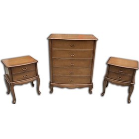 Resim Şifonyer-Komodin Aslan Model Kayın Torna Ayak Bombe Çekmec Parlak Ceviz Eskitme Kulp El Yapım 