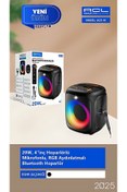 Resim ACL ACS-16 20W Gücünde 4”İnç, RGB Mikrofonlu Bluetooth Hoparlör 
