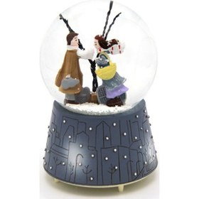 Resim Büro Ev Ofis Hediyesi İçin Tekli Kiş Masali Tema Pilli Kar Küresi 