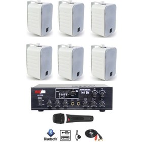 Resim Lastvoice Large Paket-5 Hoparlör ve Anfi Anons Ses Sistemi Seti 