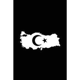 Resim Mcem Store Türkiye Haritası Sticker 25*12 cm 