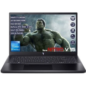 Resim Nitro V 15 ANV15-51 NH.QNBEY.005+165 i7 13620H 15.6" 16 GB RAM 512 GB SSD 6 GB RTX 4050 FHD IPS FreeDOS Laptop 