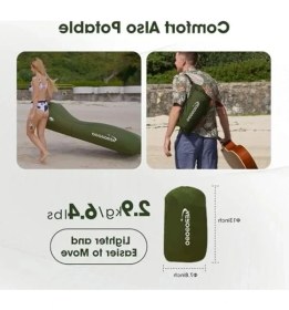 Resim Erdo Ticaret Şişme Şezlong, Hava Pompası ile Kendinden Şişirilebilen Tasarım ile 