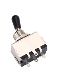 Resim Honmex Lp Stili Elektro Gitar İçin Metal Kapalı 3 Veya Devre Anahtarı - Sert, Yalıtılmış Ve Yüksek Hassasiyetli Siyah 