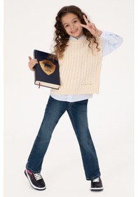 Resim U.s. Polo Assn. Kız Çocuk Kazak /triko 50316290-vr256 İnci 