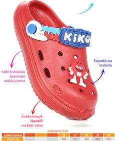 Resim Kiko Kids Printed Eva Plaj Havuz Okul Kreş Kız Çocuk Terlik 