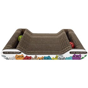 Resim Karton Kedi Tırmalama Çan Toplu 38 21 6 Cm 