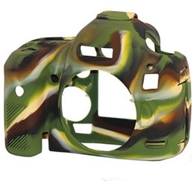 Resim Canon 5D Mark 3 / 5Ds R / 5Ds Kamuflaj Easycover (Silikon Kılıf) 