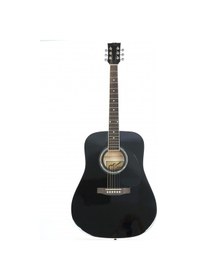 Resim Almira F650n-bk Siyah Akustik Gitar Mat Siyah Sap Parlak Gövde 