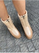 Resim LA PASSION Vizon Süet Küt Burun Topuklu Deri Bot 