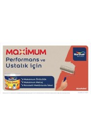 Resim Marshall Maximum Silikonlu Ipek Mat Boya 7,5 8,5 lt / 10 kg Adaçayı 