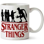 Resim MET DESİGN Stranger Things Porselen Kupa Bardak 