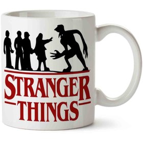 Resim MET DESİGN Stranger Things Porselen Kupa Bardak 