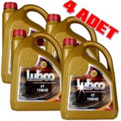 Resim LUBCO 15w-40 4t 4 Litre Motosiklet Yağı (4 Adet) 