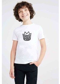 Resim Smalls Hiphop Rap Baskılı Unisex Çocuk Beyaz Tshirt 
