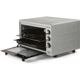 Resim Conti CMF-401 Majestik Midi Fırın 45 lt Gri Renkli Yüksek Isıya Dayanıklı Temperli Cam 