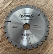 Resim Tomax 130mm Elmas Testere Ahşap Mdf Sunta Kesici Göbek 20mm 