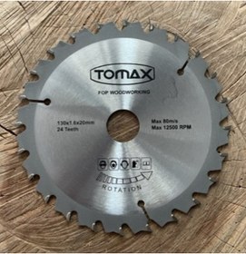Resim Tomax 130mm Elmas Testere Ahşap Mdf Sunta Kesici Göbek 20mm 