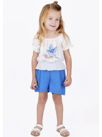 Resim Best kids kız çocuk şort 12076 - SAKS / 3 yaş 