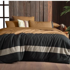 Resim Sarev Loamy Tek Kişilik %100 Pamuk Çift Taraflı Nevresim Takımı Taba Taba 