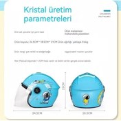 Resim Çizgi Film Dört Mevsim Evrensel Sevimli Çocuk Kask Açık Mavi Açık Mavi 