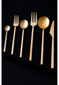 Resim Acar Camila 72 Parça Gold Çatal Kaşık Bıçak Takımı Gold 