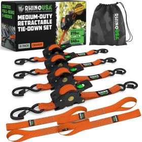 Resim 4’lü Otomatik Geri Çekilebilir Bağlama Kayışı 2.5 cm x 3 M, 540 kg 