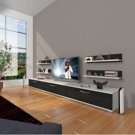 Resim Decoraktiv Eko 270r Slm Tv Ünitesi Tv Sehpası - Beyaz - Siyah 