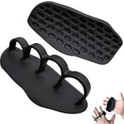 Resim 1 Çift Ergonomik Silikon Kaymaz Egzersiz Kavrama - Ağırlık Kaldırma, Pull-Ups, Spor Salonu Eğitimi ve Egzersiz için Kauçuk El Koruyucu Eldivenler, Erkekler ve Kadınlar İçin Uygun, Spor Salonu Eğitimi Ekipmanı | Nötr Tasarım | Dayanıklı Kauçuk Eldivenler, Ağırlık Kaldırma Eldiveni, Pil Olmadan 