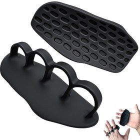 Resim 1 Çift Ergonomik Silikon Kaymaz Egzersiz Kavrama - Ağırlık Kaldırma, Pull-Ups, Spor Salonu Eğitimi ve Egzersiz için Kauçuk El Koruyucu Eldivenler, Erkekler ve Kadınlar İçin Uygun, Spor Salonu Eğitimi Ekipmanı | Nötr Tasarım | Dayanıklı Kauçuk Eldivenler, Ağırlık Kaldırma Eldiveni, Pil Olmadan 