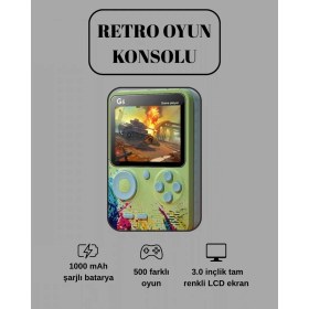 Resim Varyant Store G5 Game Box Retro Mini Oyun Konsolu - 500 Dahili Oyun 