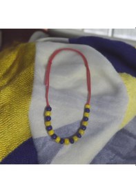 Resim Fenerbahçe Sarı Lacivert Ayarlanabilir Taraftar Bileklik 20 Kum Boncuk Lacivert - Çok Renkli 