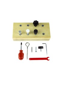 Resim Montessori Ahşap Metal Tamir Seti Eğitici Motor Gelişim Oyuncağı 