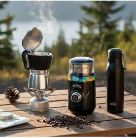 Resim Any Morning Espresso Seti: 240 Ml Moka Pot + 600 Ml Çelik Termos + Elektrikli Ayarlanabilir Öğütücü 