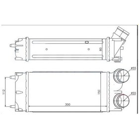 Resim ORIS IPE503080 Intercooler Brazing Intercooler A/M 300X150X80 Ipe507 3008-308-5008 09 C41 04 /C4 1.6Thp 10 96626 