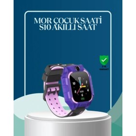 Resim Selfbuysell S10 Mor Çocuk Takip Saati Elektronik Bariyer ve Sesli Mesaj Destekli 