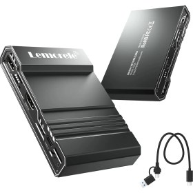 Resim Lemorele AC09 4K 60HZ HDMI Video Capture Card - Obs Twitch Yayıncı Ses/görüntü Yakalama Kartı (Sıfır Gecikme) Ps5 / Xbox / Pc / Mac / Kamera Uyumlu 