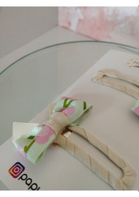 Resim Papyonbebek0 Fiyonk Çıt Çıt Toka - Kırık Beyaz - Organik & El Yapımı - E2003000000147 Beyaz 