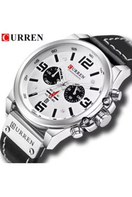 Resim Curren Watch Premium Deri Kayış Full Fonksiyon Aktif 3 ATM Su Geçirmez Lüks Spor Erkek Kol Saati 
